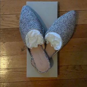 Remi mule in spotted calf hair